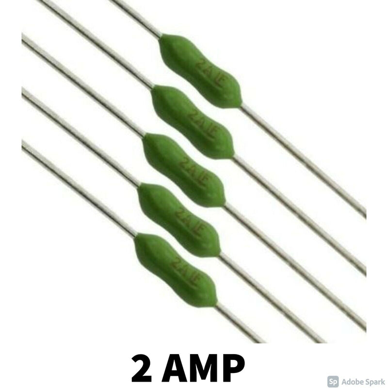 Load image into Gallery viewer, 5 Pack Littelfuse Pico Fuse 125V 2A AMP FAST BLOW AXIAL USA S/H