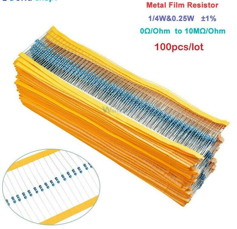 Load image into Gallery viewer, qt,10,20,50, or 100 x 1k Ohm  Resistors 1/4 Watt -  USA shipping