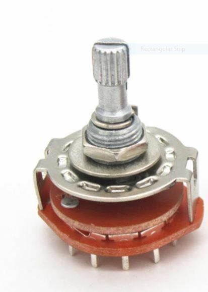 Load image into Gallery viewer, ONE 2P6P Two Pole Six Position Rotary Wafer Switch USA SOLD AND SHIP