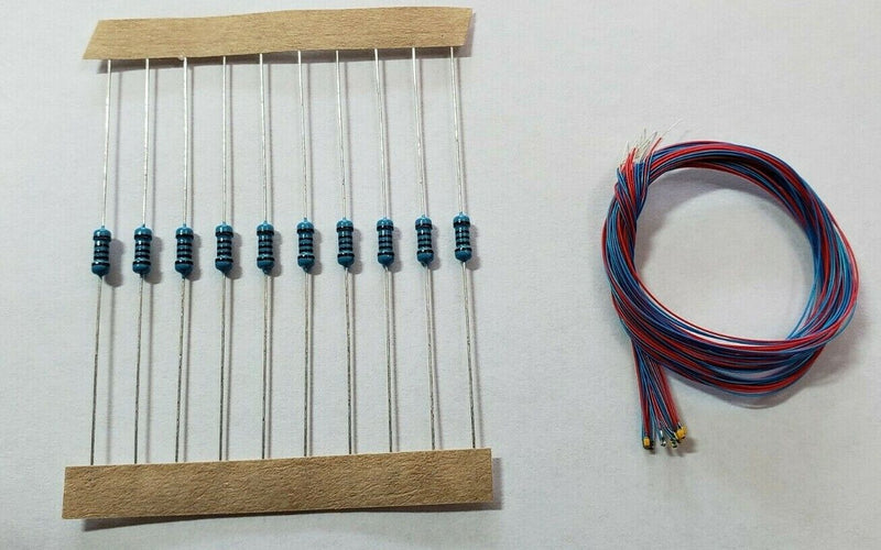 Cargue la imagen en el visor de la galería, 10Pcs Pre Wired 402/603/805/1206 SMD LED Light WITH RESISTORS many colors