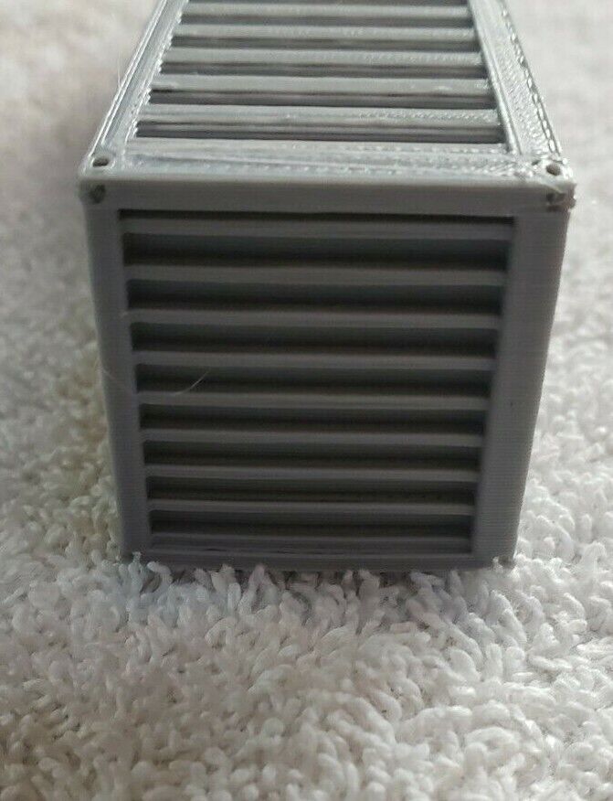 Load image into Gallery viewer, HO Scale Model Railroad  40 Foot Shipping Container  UNDECORATED GRAY USA/SELLER