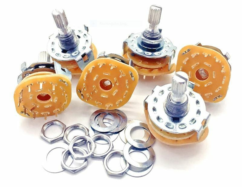 Load image into Gallery viewer, ONE 2P6P Two Pole Six Position Rotary Wafer Switch USA SOLD AND SHIP