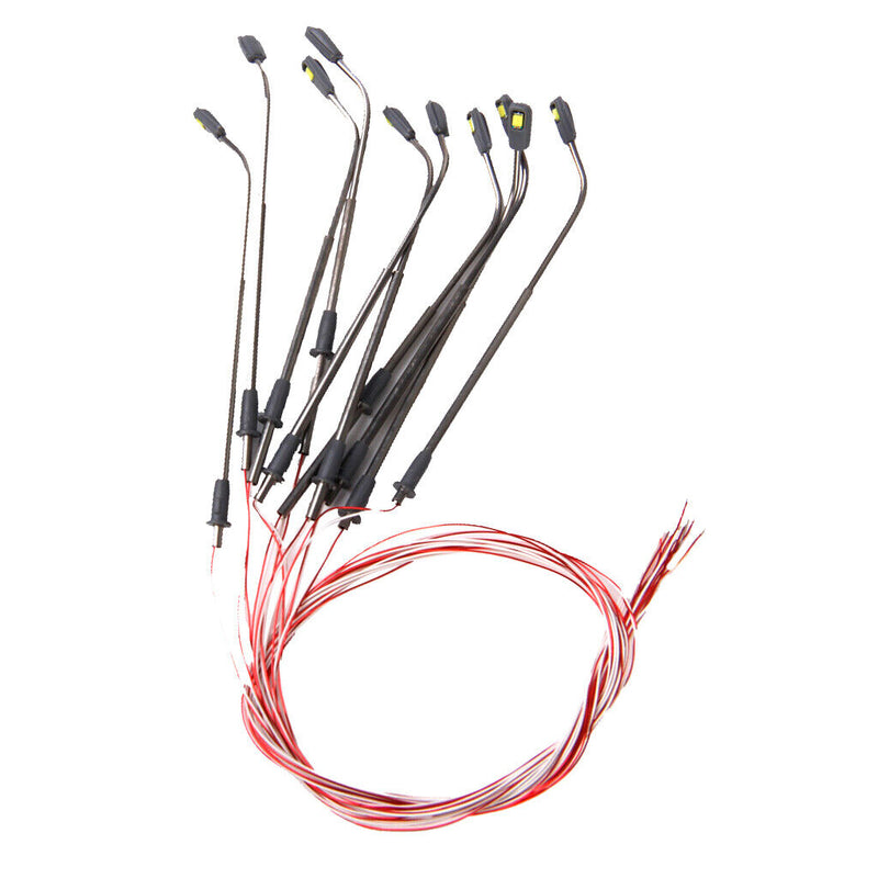 Load image into Gallery viewer, 10 Lamp Post Street Lights N Scale LEDs /Resistors USA SHIP/SOLD