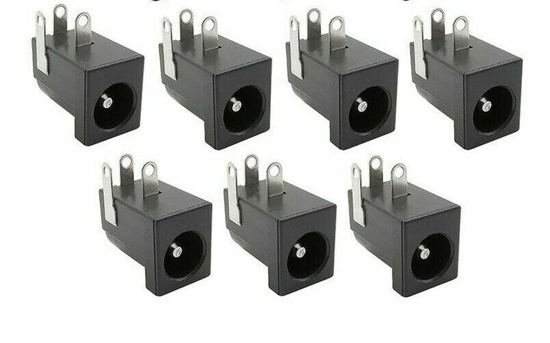 Load image into Gallery viewer, 10pcs DC Power Supply Jack 5.5mm x 2.1mm Guitar Pedal PCB Mount