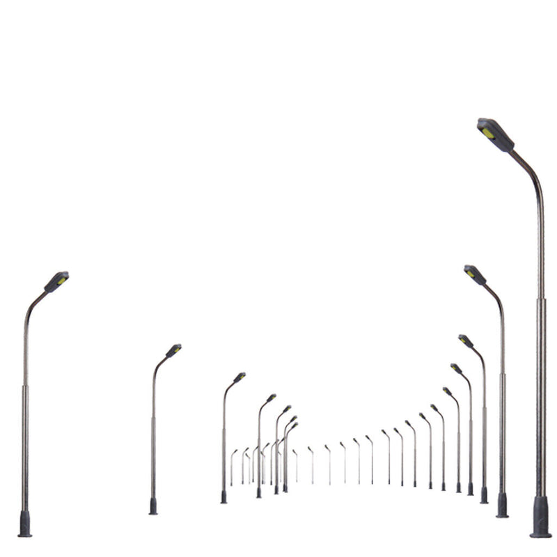 Load image into Gallery viewer, 10 Lamp Post Street Lights N Scale LEDs /Resistors USA SHIP/SOLD
