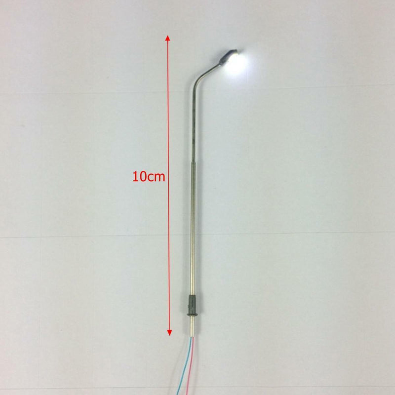 Load image into Gallery viewer, SET OF 10  Warm White Lamp Post Street Lights w/resistors HO Scale LEDs