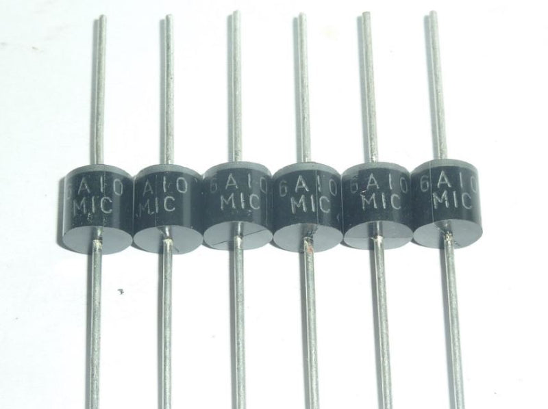 Load image into Gallery viewer, 6A10 1000V 6A 1KV Axial Rectifier Diode 6 AMP