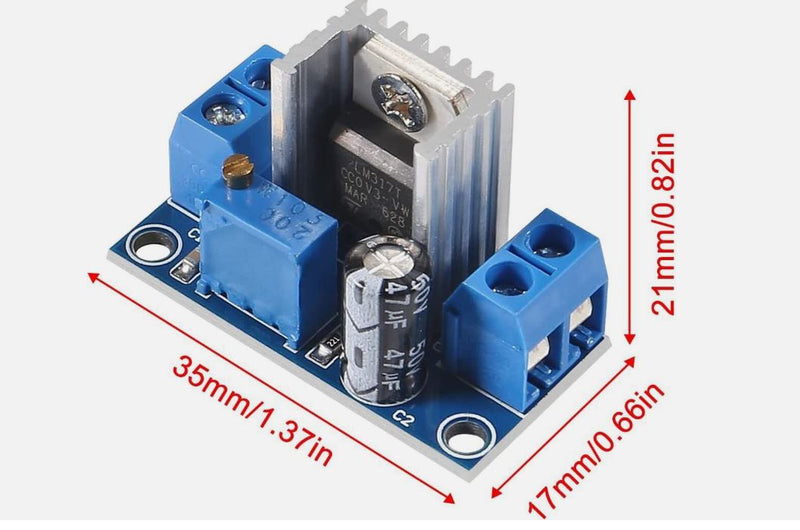 Cargue la imagen en el visor de la galería, 5pcs LM317 DC-DC Converter Adjustable Linear Regulator Step Down Circuit Board