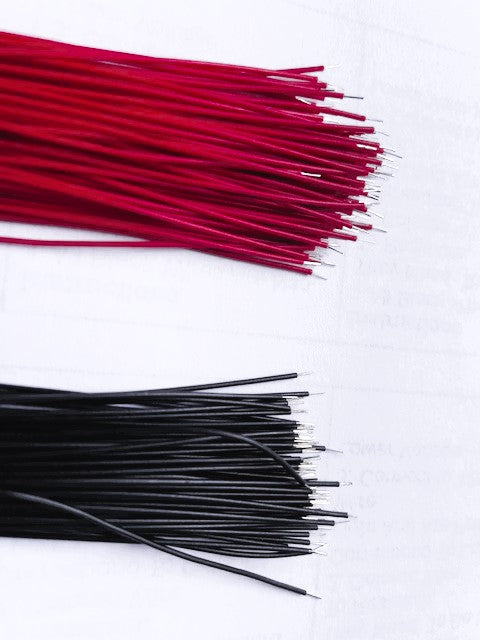 Load image into Gallery viewer, 200 CT Hook Up Wire  100CT Black And 100 CT Red