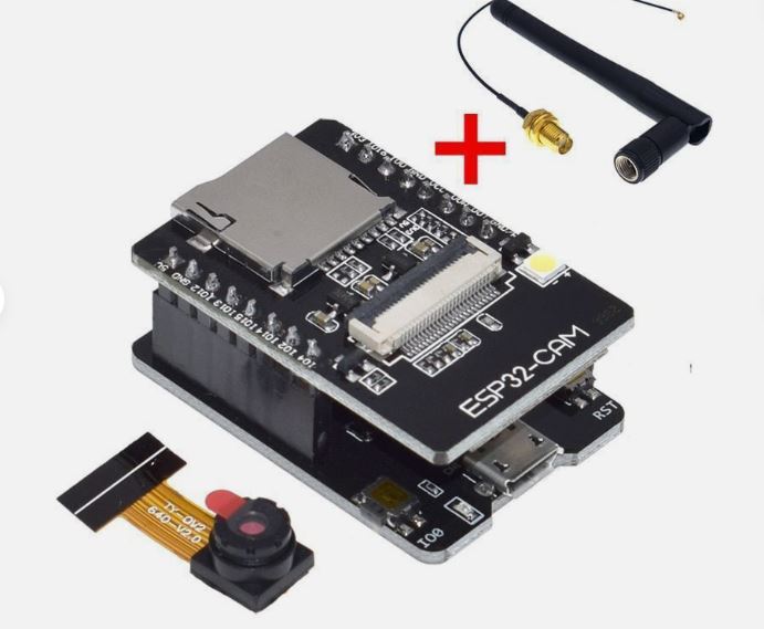 Load image into Gallery viewer, ESP32-CAM ESP32 WIFI Bluetooth Development Board + OV2640 Camera + Antenna + MB