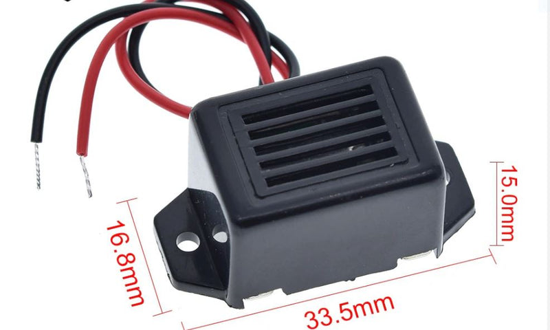 Load image into Gallery viewer, 2 Pieces Alarm Buzzer DC 12V 85dB Mini Alarm Buzzers Constant Tone