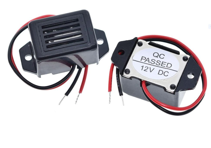 Load image into Gallery viewer, 2 Pieces Alarm Buzzer DC 12V 85dB Mini Alarm Buzzers Constant Tone