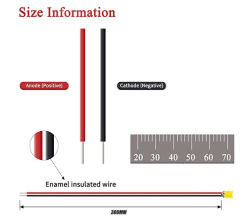 Cargue la imagen en el visor de la galería, Paquete de 10 unidades de LED litz SMD 402 de color blanco cálido con cables y resistencias.