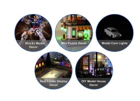 Cargue la imagen en el visor de la galería, Paquete de 10 unidades de LED litz SMD 402 de color blanco cálido con cables y resistencias.