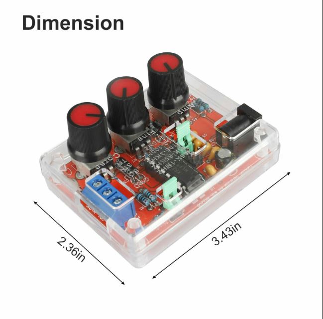 Load image into Gallery viewer, DC Function Signal Generator Kit Sine/Triangle/Square Wave 1Hz – 1MHz with case