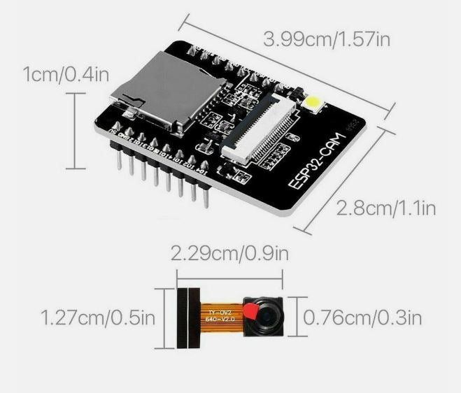 Load image into Gallery viewer, ESP32-CAM ESP32 WIFI Bluetooth Development Board + OV2640 Camera + Antenna + MB