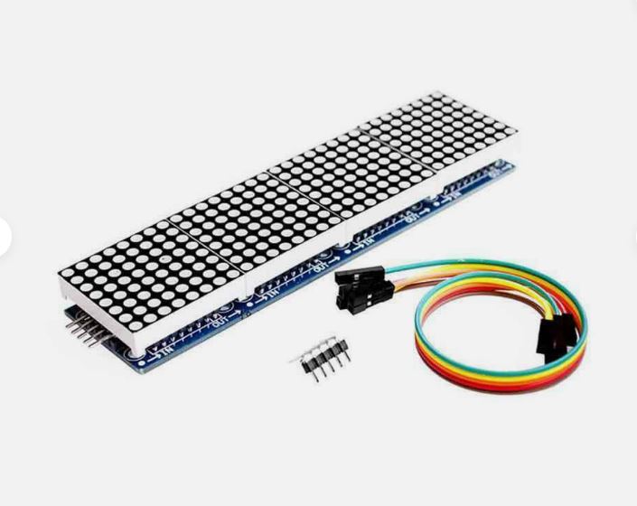 Load image into Gallery viewer, BLUE or RED led display 7219 5p line 8x32 4 in 1 Arduino compatible