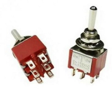 Load image into Gallery viewer, DPDT Mini Toggle Switch ON-OFF-ON