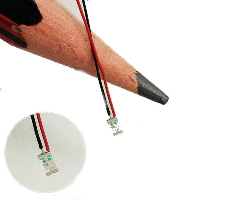 Cargue la imagen en el visor de la galería, Luces precableadas de color blanco cálido 805 SMD, 10 unidades