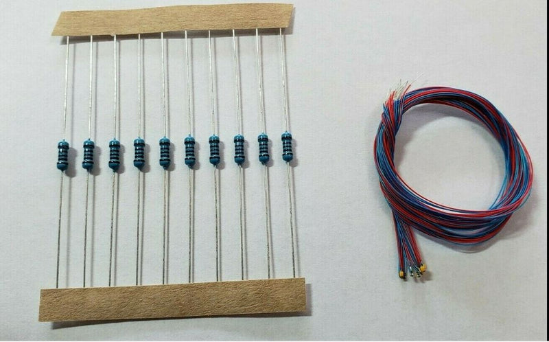 Cargue la imagen en el visor de la galería, Luces precableadas de color blanco cálido 805 SMD, 10 unidades