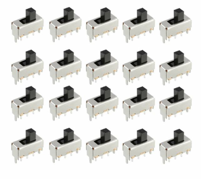 Load image into Gallery viewer, 3 Terminals PCB MT 2 Position SPDT 1P2T Mini Slide Switch