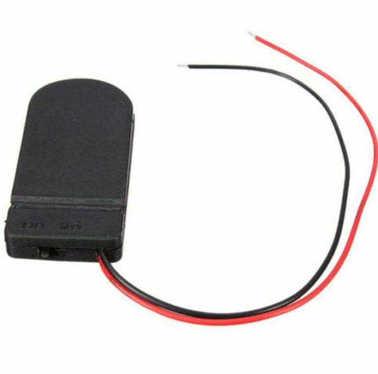 Cargue la imagen en el visor de la galería, Soporte para batería de botón CR2032 con interruptor de encendido y apagado, paquetes múltiples de 2 y 5 unidades