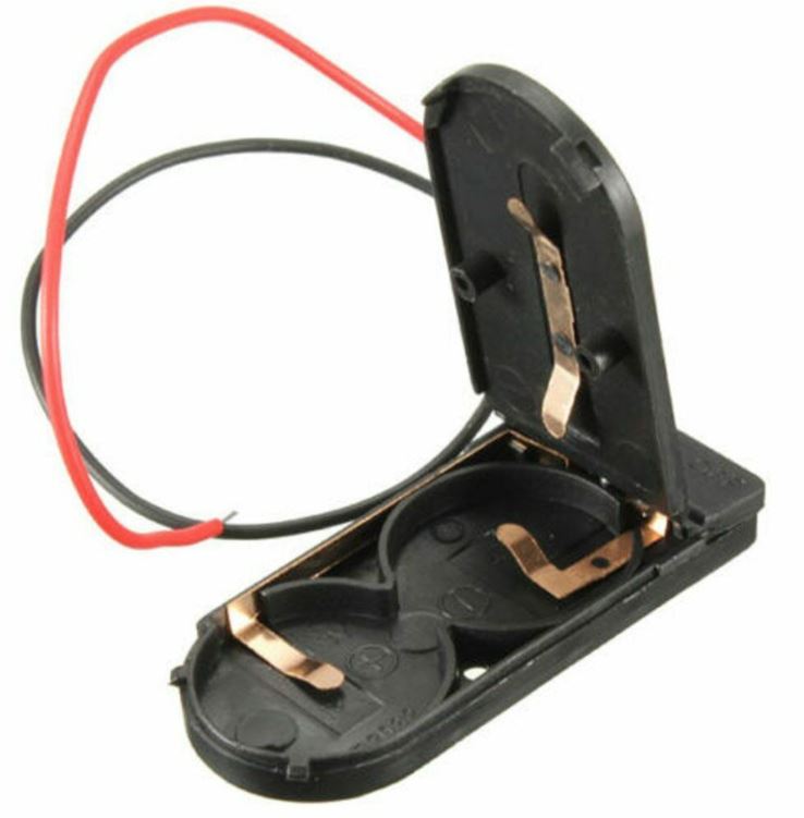 Cargue la imagen en el visor de la galería, Soporte para batería de botón CR2032 con interruptor de encendido y apagado, paquetes múltiples de 2 y 5 unidades