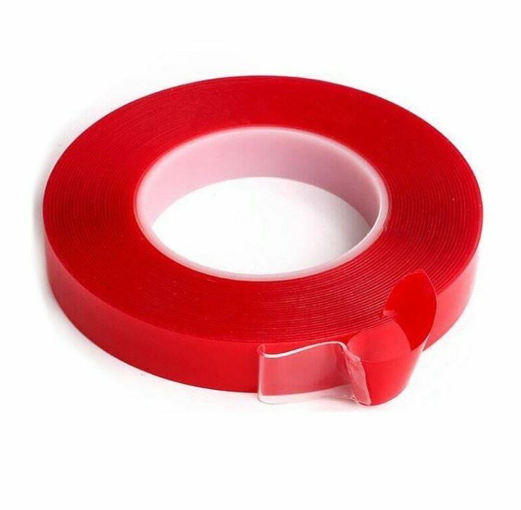 Load image into Gallery viewer, Red Double Sided Tape 2MM,3MM,5MM,8MM/100 Feet (25MM) Long