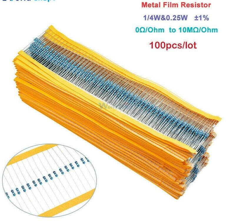 Load image into Gallery viewer, qt,10,20,50, or 100 x 1k Ohm  Resistors 1/4 Watt -  USA shipping
