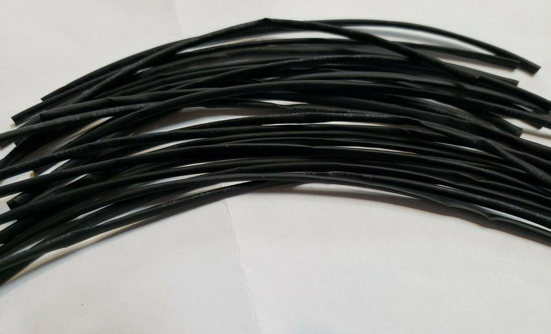 Cargue la imagen en el visor de la galería, 10 FT.  BLACK 1MM Polyolefin 2:1 Heat Shrink Qt 14/9 inch long
