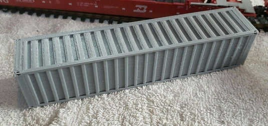 HO Scale Model Railroad  40 Foot Shipping Container  UNDECORATED GRAY USA/SELLER