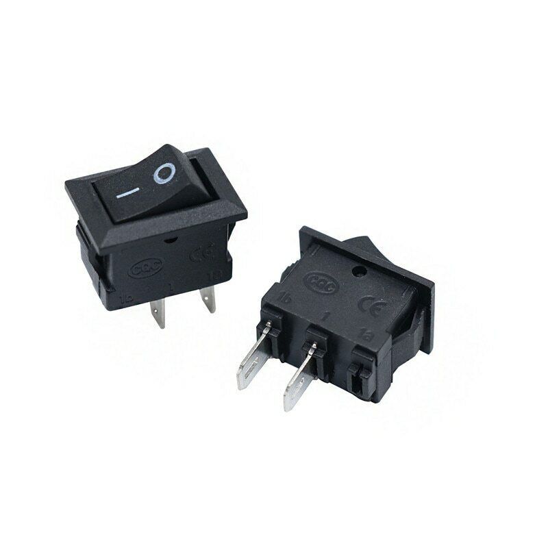 Load image into Gallery viewer, 5Pcs Rocker Switch 2PIN ON-OFF SPST10A 250VAC/3A 10x15mmBLACK KCD1 USA sold/ship
