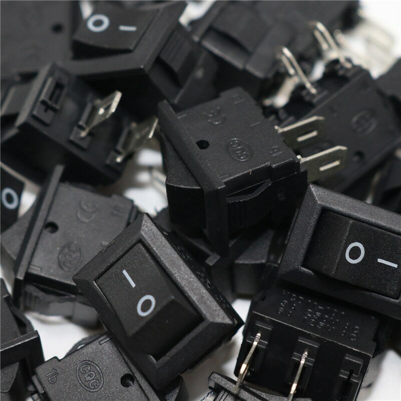 Load image into Gallery viewer, 10Pcs Rocker Switch 2PIN ON-OFF SPST10A 250VAC/3A 10x15mm KCD1
