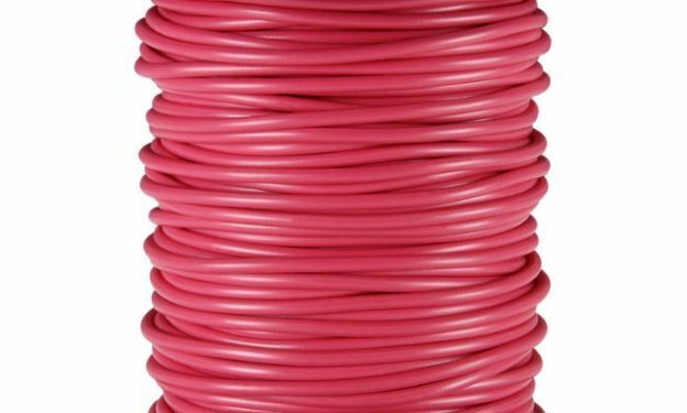 Cargue la imagen en el visor de la galería, 24 AWG tinned copper stranded hook up wire, 25 feet RED UL1007, 300v US Made
