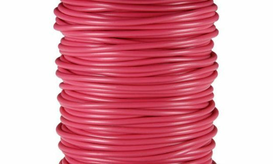 24 AWG tinned copper stranded hook up wire, 25 feet RED UL1007, 300v US Made