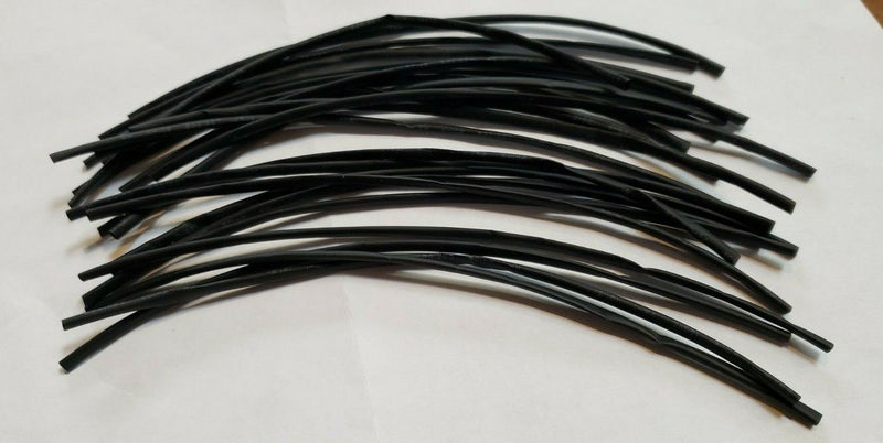 Cargue la imagen en el visor de la galería, 10 FT.  BLACK 1MM Polyolefin 2:1 Heat Shrink Qt 14/9 inch long
