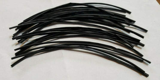 10 FT.  BLACK 1MM Polyolefin 2:1 Heat Shrink Qt 14/9 inch long