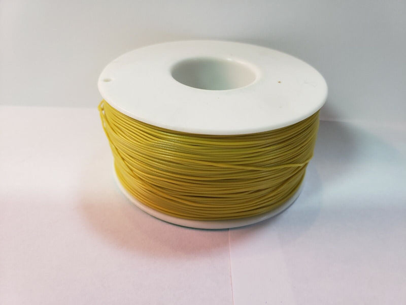 Load image into Gallery viewer, 30 AWG Gauge  Wire Yellow 25 ft (loose)0.0100&quot;  600 Volts USA SOLD/SHIP
