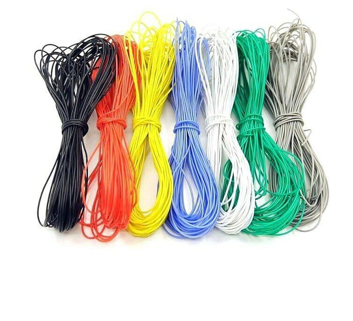 25,FT,50 FT,75FT and 100 FT /30 Awg wire CHOOSE YOUR COLORS!  USA. SOLD AND SHIP