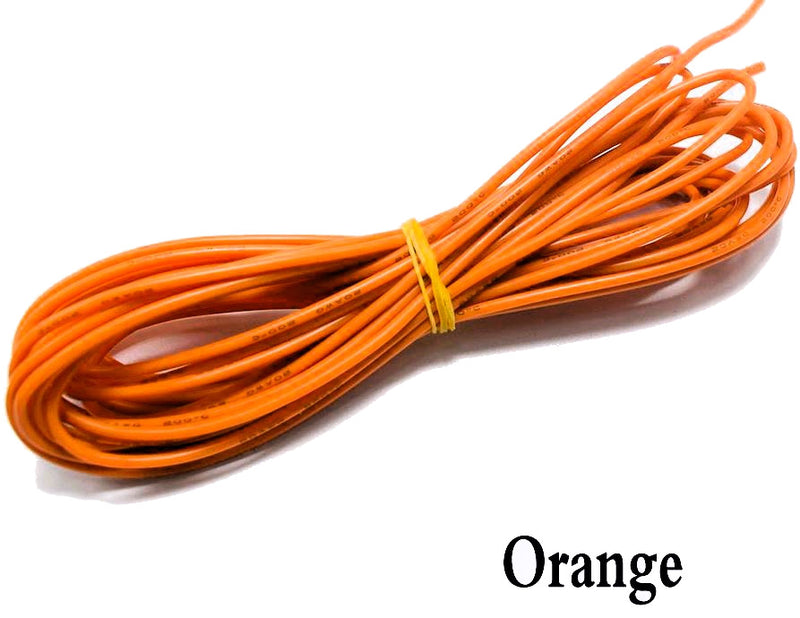 Cargue la imagen en el visor de la galería, Cable naranja calibre 30 de varias longitudes disponibles
