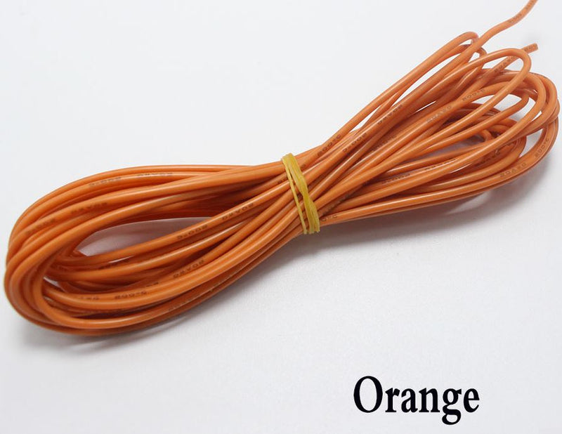 Cargue la imagen en el visor de la galería, Cable naranja calibre 30 de varias longitudes disponibles
